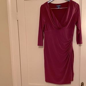 Ralph Lauren Fitted and Rouched Dress